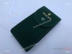 High Quality ROLEX Watch Travel Pouch Protective Cover Green Suede